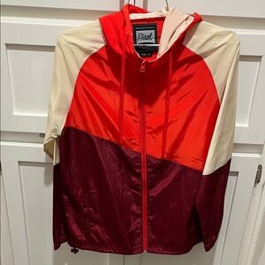 Colorblock Hooded Windbreaker Jacket